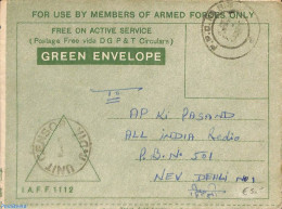 India 1968 Armed Forces Letter, Postal History - Covers & Documents