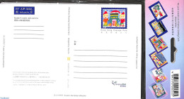 Hong Kong 1998 Set With 6 Christmas Greeting Cards , Unused Postal Stationary, Religion - Christmas - Brieven En Documenten