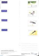 Hong Kong 2000 Illustrated Postcard Set Birds (4 Cards), Unused Postal Stationary, Nature - Birds - Brieven En Documenten