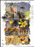 Netherlands 2021 Nature, Haarzuilens 10v M/s S-a, Mint NH, Nature - Birds - Frogs & Toads - Insects - Rabbits / Hares - Unused Stamps