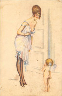 ILLUSTRATEUR - BERIGLIA - FEMME ET ANGELOT - NU FEMININ - SERIE 240-1 - Bertiglia, A.