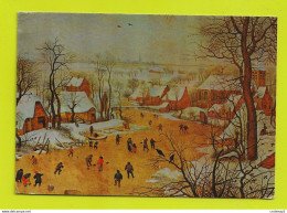 Illustrateur Belge J. BRUEGEL Paysage Hivernal Paesaggio Invernale Patinoire Curling Hockey Sur Glace - Avant 1900