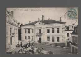 CPA - 18 - N°7 - Sancerre - L'Hôtel De Ville - Animée (marché) - Circulée En 1906 - Sancerre