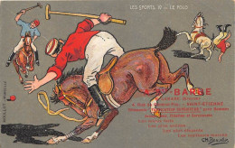 ILLUSTRATEUR - CH. BEAUVAIS - "LES SPORTS" IV - LE POLO - PUBLICITE "A SAINTE BARBE", SAINT-ETIENNE - Beauvais