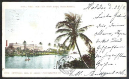 MIAMI Hotel Royal Palm From Miami River Sent 1903 From Holder To Belgium - Miami