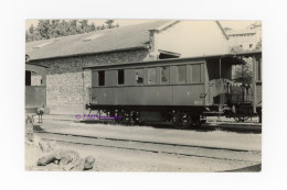 Photo Voiture SVC ABC 3 Gare Ligne Saint Victor Thizy Cours Loire 42 France Train Wagon Secondaire Local La Trambouze - Eisenbahnen