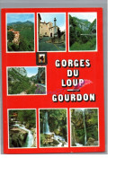 GORGES DU LOUP GOURDON 06 - Vue Générale Cascade Pont Rue Calvaire - Gourdon