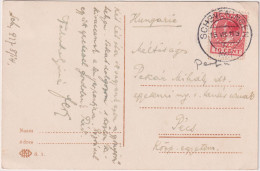 * NETHERLANDS > 1927 POSTAL HISTORY > Postcard From Scheveningen To Pecs, Hungary - Lettres & Documents