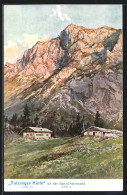 Künstler-AK Edward Theodore Compton: Tutzinger Hütte, Gesamtansicht Mit Benediktenwand  - Compton, E.T.