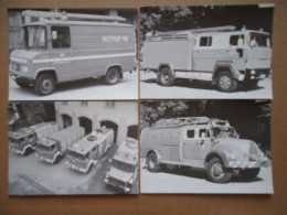 POMPIERS SUISSE FEUERWEHRMUSEUM BASEL Lot De 32 Cartes Postales - Firemen