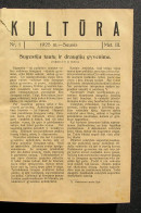 Lithuanian Magazine / Kultūra 1925 Complete - Allgemeine Literatur