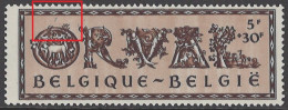 BELGIQUE - 1943 - MNH/** - HAARTJE BOVEN O CHEVEUX SUR O - COB 630-V2 - Lot 26047 - 1931-1960