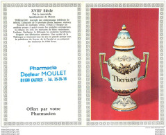 CALENDRIER PETIT FORMAT 1985  PHARMACIE MOULET A CASTRES THERIAQUE - Small : 1981-90