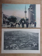 TRAVNIK Lot De 2 Cartes Postales Anciennes - Bosnie-Herzegovine