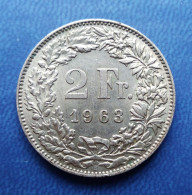 - SUISSE - 2 Francs - 1963 - Argent - - 2 Francs