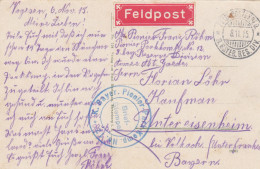 4x Feldpost Ansichtkarten Frankreich, Poionier; Nach Untereisenheim - Feldpost (postage Free)