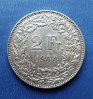 - SUISSE - 2 Francs - 1944 - Argent - - 2 Franken