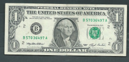 BILLET ETATS UNIS , U.S.A. USA United States 1 $ 1993  "B" --- B57036497A - Laura 10324 - Federal Reserve Notes (1928-...)