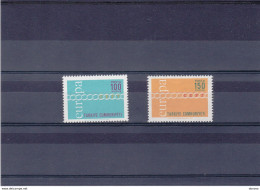 TURQUIE 1971 EUROPA Yvert 1981-1982, Michel 2210-2211 NEUF** MNH Cote 3 Euros - Unused Stamps