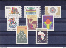 TURQUIE 1975  Yvert 2125 + 2129 + 2135-2137 + 2143-2145 NEUF** MNH Cote : 4,45 Euros - Unused Stamps