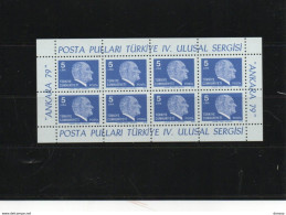 TURQUIE 1979 ATATÜRK Yvert BF 20 NEUF** MNH Cote 4 Euros - Unused Stamps
