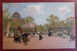 Cpa Litho Paris ; Entrée Du Jardin Des Plantes - Coll. Pétrole Hahn Ill. Luigi - Parks, Gärten