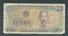 BILLET Vietnam 1000 Dong 1988 - Usagé Dd4790598  - Laura 10333 - Viêt-Nam