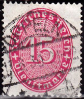 1929 - 1934 - ALEMANIA - IMPERIO - SELLO DE SERVICIO - YVERT 91 - Usados