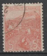 MONACO - 1919 - YVERT N°33 OBLITERE (SIGNE) - COTE = 1450 EUR. - - Oblitérés