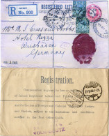 GB 1922, 2x1/2d Zusatzfr. Auf Reko Ganzsache Brief V. PUTNEY - Other & Unclassified