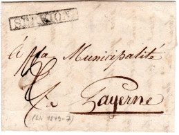 Schweiz 1837, R1 SERVION Auf Kl. Brief N. Payerne. - Lettres & Documents