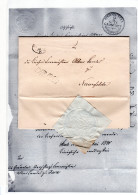 Hannover 1848, Ovalstpl. U. KLD Auf Gesiegltem Brief M. Kpl. Inhalt V. Stade - Hanovre