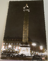 75 Paris La Nuit Place Vendome Illuminee Colonne Statue De Napoleon En Cesar Autos Hotels -ed Er 106 - Parijs Bij Nacht