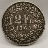 2 FRANCS ARGENT 1963 B BERNE SUISSE / SWITZERLAND SILVER - 2 Francs