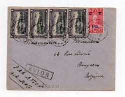 !!! CONGO BELGE, LETTRE PAR AVION DE 1933 POUR BRUXELLES - Lettres & Documents