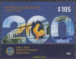 660971 MNH ARGENTINA 2021 BICENTENARIO DE LA POLICIA FEDERAL ARGENTINA - Nuovi