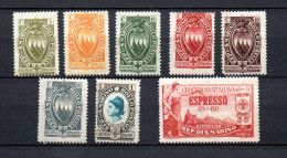 San Marino 1905 Old Set Red Cross Stamps (Michel 91/98) MLH - Nuevos