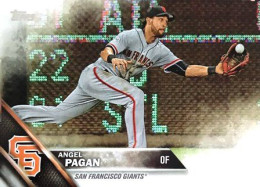 299 Angel Pagan Pagan - San Francisco Giants - Carte Topps Baseball 2016 - Otros & Sin Clasificación