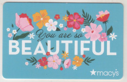 USA - You Are So Beautiful, Macy's Gift Card - Cartes Cadeaux