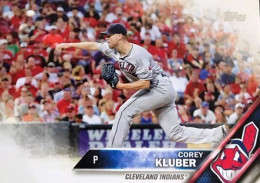 64 Corey Kluber - Cleveland Indians - Carte Topps Baseball 2016 - Andere & Zonder Classificatie