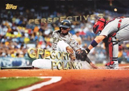 P16 Gregory Polanco - Pittsburgh Pirates - Carte Topps Perspectives Baseball 2016 - Otros & Sin Clasificación