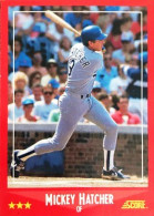 298 Mickey Hatcher - Los Angeles Dodgers - Carte Score Baseball 1988 - Autres & Non Classés