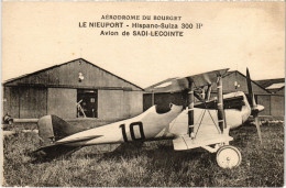 PC AVIATION AERODROME DU BOURGET AVION LE NIEUPORT SADI-LECOINTE (a54638) - Aerodromes