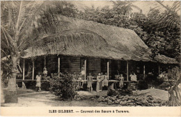 PC ILES GILBERT, COUVENT DES SCEURS Á TARAWA, Vintage Postcard (b53561) - Kiribati