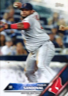 285 Pablo Sandoval - Boston Red Sox - Carte Topps Baseball 2016 - Andere & Zonder Classificatie