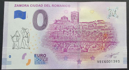 BILLETE 0 SELLADO MÚSICOS Euro Souvenir 0 € ESPAÑA: ZAMORA Ciudad Del Romántico - Other & Unclassified