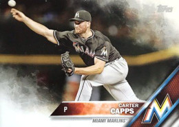 172 Carter Capps - Miami Marlins - Carte Topps Baseball 2016 - Andere & Zonder Classificatie