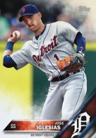 144 Jose Iglesias - Detroit Tigers - Carte Topps Baseball 2016 - Otros & Sin Clasificación