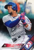 277 Elvis Andrus - Texas Rangers - Carte Topps Baseball 2016 - Andere & Zonder Classificatie