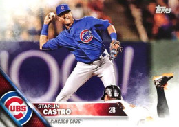 212 Starlin Castro - Chicago Cubs - Carte Topps Baseball 2016 - Andere & Zonder Classificatie